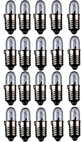 20er Set WireThinX Kleinstlampen Subminiatur 0,60 W, 12 V - Sockel E5,5 4,7 x 15 mm, L-55