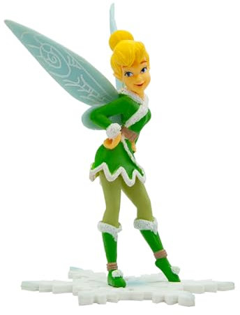 Bullyland 12840 – Leksaksfigur Tinkerbell Vinterfe från Walt Disney Peter Pan, ca 10,4 cm, detaljrik, perfekt som en liten gåva för barn från 3 år