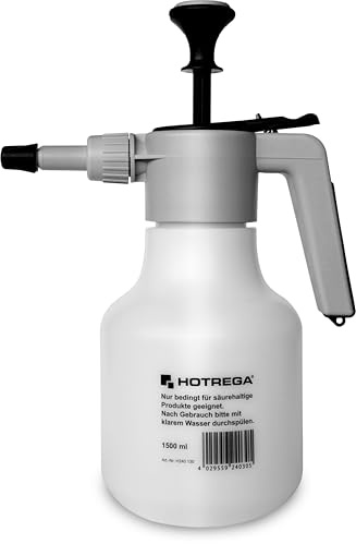 HOTREGA Drucksprüher 1,5 Liter | Profi Druckpumpzerstäuber | Robuste Düse