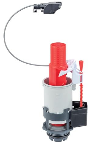 Wirquin 50719184 Mécanisme de chasse d'eau à câble pour WC suspendu, rouge et blanc