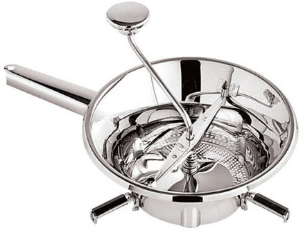 à Paderno Monde Cuisine 7–7/20,3 cm de diamètre en Acier Inoxydable Moulin à Nourriture Comprend 1–1/2, 2 et 4 mm plaques de Coupe, Silver, 7 7/8-Inch