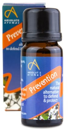 Absolute Aromas Prevention Essential Oil Blend 10ml - with 100% Pure, Natural Tea Tree, Cajeput, Ravensara & More Essential Oils