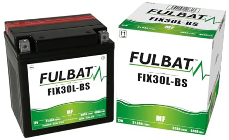 Batterie FULBAT AGM YIX30L-BS 12V 30Ah 385A Länge: 165 x Breite: 125 x Höhe: 175 (mm)