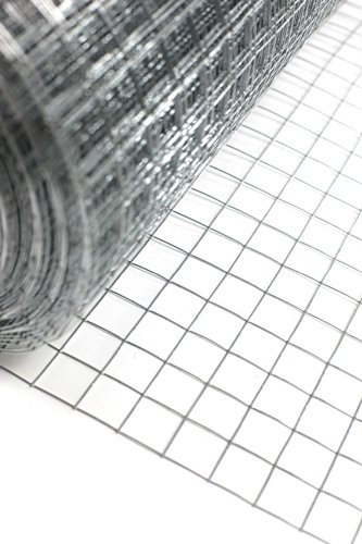 Easipet Welded Wire Mesh, 1-inch Square, 48-inch x 15m Roll, 19 Gauge