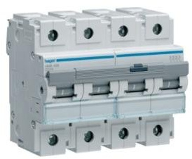 Hager série HM – magnéto-thermique – HM curva-c 25 KA 4 pôles 80 A