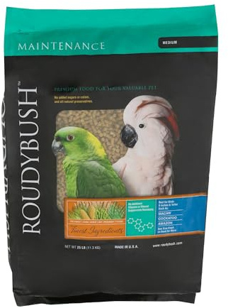 RoudyBush Daily Maintenance Bird Food, Medium, 25-Pound