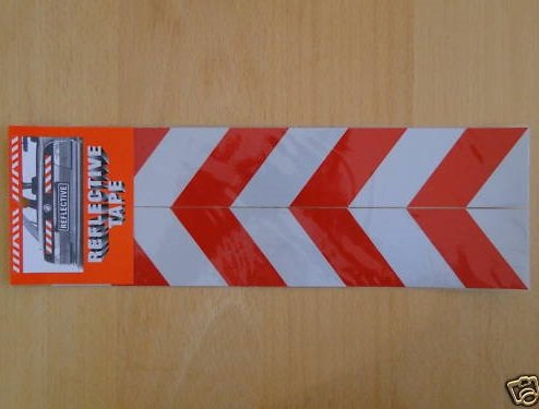 4 x stück 2 x paar Warntafel Streifen reflektierende Aufkleber 30 x 5cm