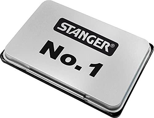 Stanger 380006 Stempelkissen No 1, 12,5 x 8 cm, schwarz