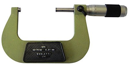Borletti MELN/3W Micrometro Centesimale per Esterni, Campo di Misura 50-75 mm
