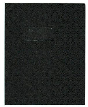 Clairefontaine Lot de 3 Buchschoner Grain Raute 18/100. 17 x 22, schwarz