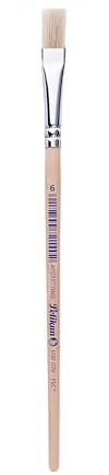 Pelikan Borstenpinsel Sorte 613F, Größe 6, 1 Stück | Pelikan Borstenpinsel Sorte 613F Grösse 6, ideal für Schule & Malen