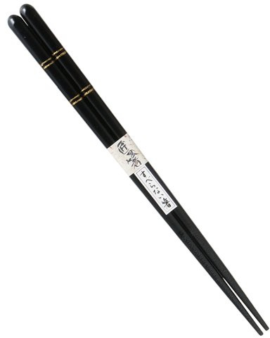 Tanaka-hashi Made in Japan Luxury Wakasa interno laccato bacchette (con slider stop Processing) nero oro Line