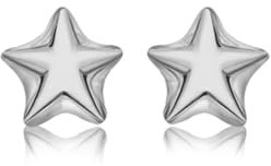 Tuscany Silver Damen-Ohrringe 5mm Star Stud - 8.55.5629