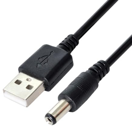 chenyang USB 2.0 auf DC 5V 5,5x2,1mm Netzstecker Hohlstecker Ladekabel 100cm