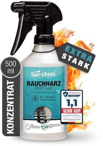 Bio-Chem - Rimuovi Resina per fumi 0,5L - Pulitore sgrassante 2 in 1 Pulitore di Resina Spray per Griglie e Barbecue - Manutenzione della griglia del Barbecue