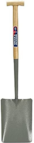 Spear & Jackson 2028AZ Schaufel mit massiver Dülle, T-Griff, zulaufendes Blatt