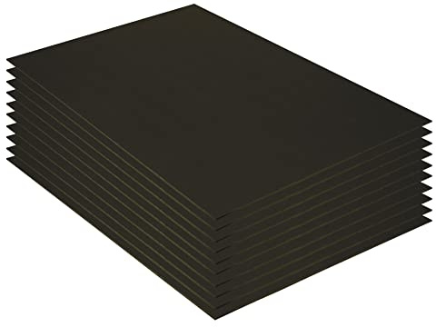 UCreate Foam Board, Black-on-Black, 20 x 30, 10 Sheets