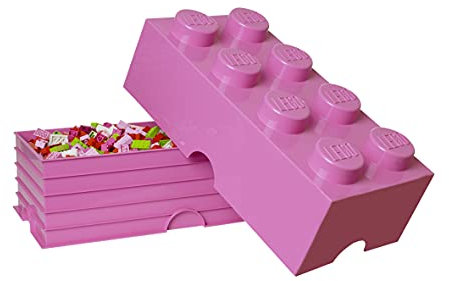Room Copenhagen LEGO Storage Brick With 8 Knobs, in Medium Pink
