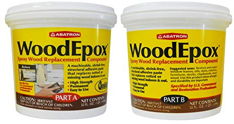 Abatron WoodEpox Epoxy Wood Replacement Compound, 2 Quart Kit, Part A & B