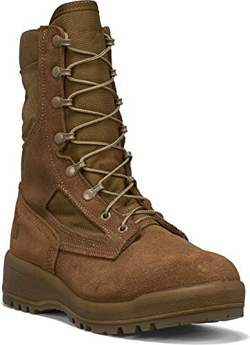 Belleville 590 Hot Weather Brown Combat Boots - Comfort Midsole in Tactical Boots - Vibram Outsole for Traction in Military Style - Vanguard Cushioning System - Coyote - 9