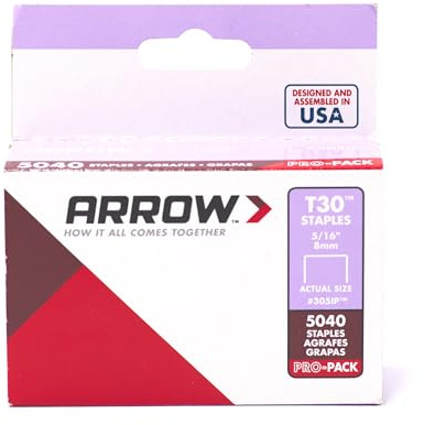 Arrow ARR305IP häftklamrar, silver, 8 mm (5/16 tum)