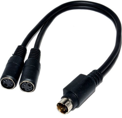 SVHS S-Video Kabelverteiler Y-Adapter Kabel 4 Polig mini DIN Adapter Anschlusskabel - 2 Zum 1