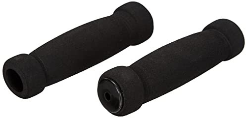 Prophete Fahrradgriffe, Soft-Griffe mit Lenkerstopfen, Lenkergriff, Länge 130 mm, Farbe schwarz