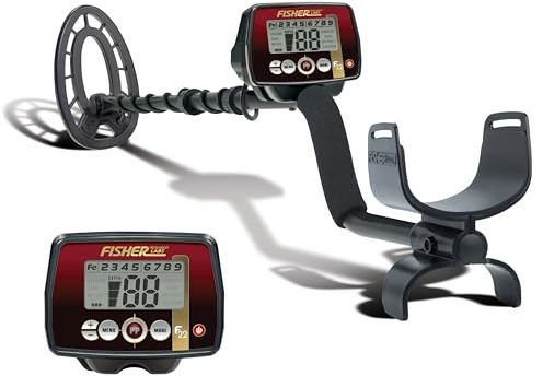Fisher F22 - Rilevatore di metalli resistente alle intemperie, con bobina di ricerca sommergibile, nero