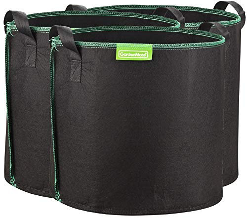 GardenMate Set di 3 Sacchi per Piante in Tessuto Non Tessuto da 30 L Ø 35,6 cm Altezza 30,5 cm - GREENLINE