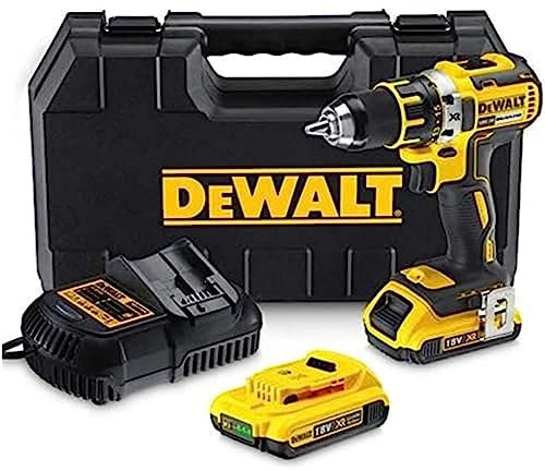 DEWALT DCD795S2-QW - Taladro percutor sin escobillas xr 18v 13mm 60nm li-ion 1,5ah con maletín tstak