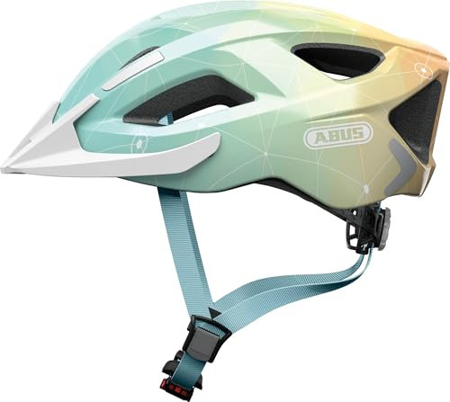 ABUS 72770 Fahrradhelm, Blau (Blue Art), M (52-58 cm)