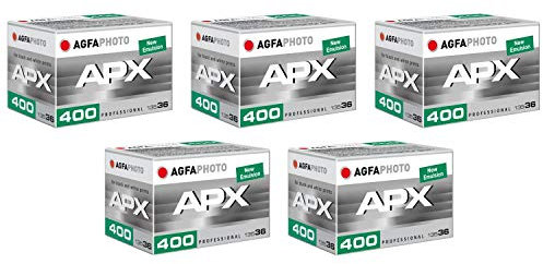 AgfaPhoto APX 400 Prof. 135-36 S/W Film (Neue Emulsion) - 5x1 Modell