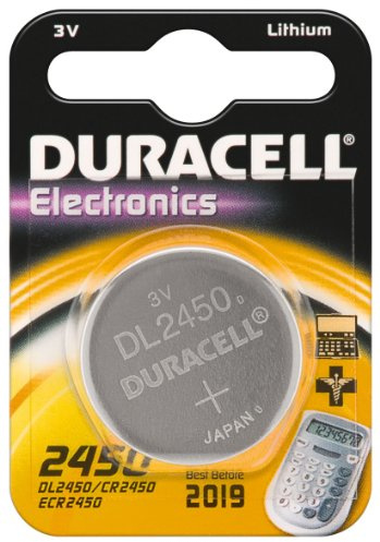Duracell Lot de 10 piles bouton au lithium 2450 (CR2450) 3 V