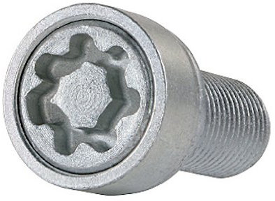 Farad 1-I3/E Star Lock 1CH Starlock Antifurto Ruote per Autovetture con Serraggio a Bullone, 4 con 1 Chiave