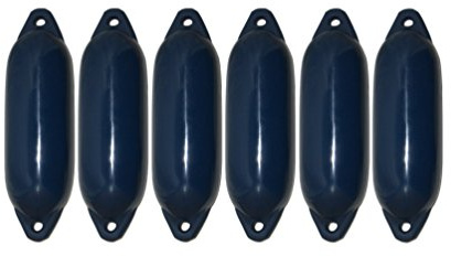 Majoni 6-pack Star Fender Bootsfender storlekar marinblå 62 x 21 cm