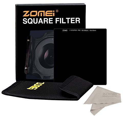 ZOMEI Square PRO 100mm 10 Stop Ultra Slim HD 18 Layer Multi-Coated SHOTT Glass ND 3.0 Neutral Density Gray Lens Filter ND1000