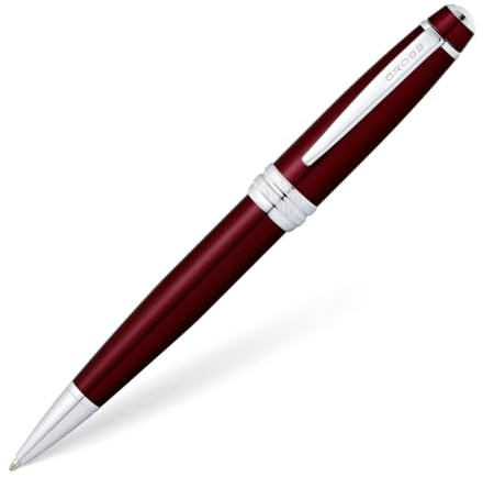 Cross Bailey Refillable Ballpoint Pen Presented in a Premium Gift Box - Medium Point, Black Ink, Red