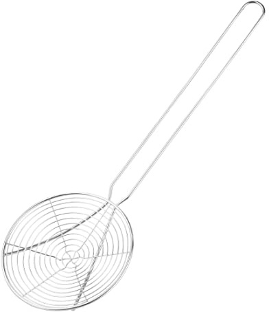 Vogue Spider Strainer 5 inch, Nickel Steel, Dimensions: 395(L) x 140(Dia) mm - Use for Deep Fryers, Blanching, Skimming Stocks, C834