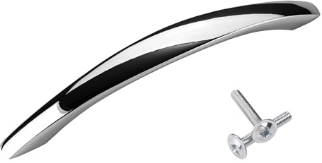 SOTECH 20 x Möbelgriff DEJA BA 128 mm Chrom poliert | Bügelgriff Bogengriff