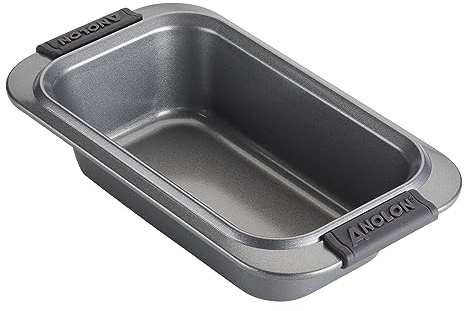 Anolon Advanced Nonstick Bakeware/Baking/Loaf Pan with Grips, 9 Inch x 5 Inch, Gray