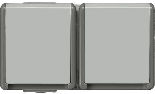 Siemens - 5UB4722 DELTA Fläche IP44 AP SCHUKO-Steckdose 2-Fach