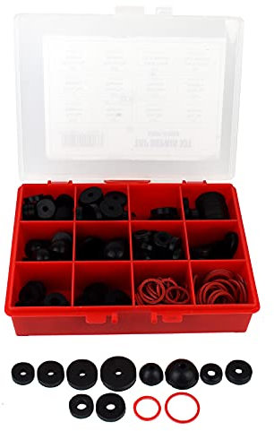 Arctic Hayes 170 Pieces Water Tap Washer Repair Kit in Compact Carry Case with 12 Compartments for Quick and Easy Identification & Installation
