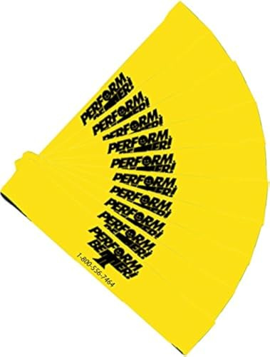 Perform Better Mini Exercise Bands 10 PCS Yellow Light Resistance 9 by 2