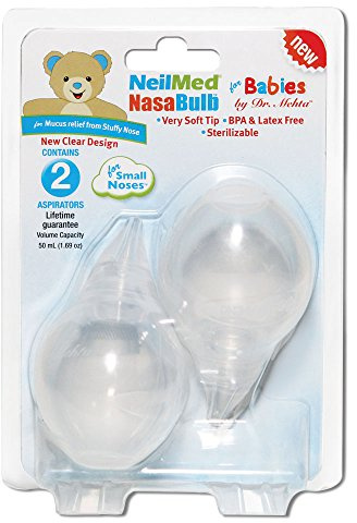 NeilMed Nasabulb Nose Aspirator, Volume Capacity 50 Ml (1.69 Oz) Each