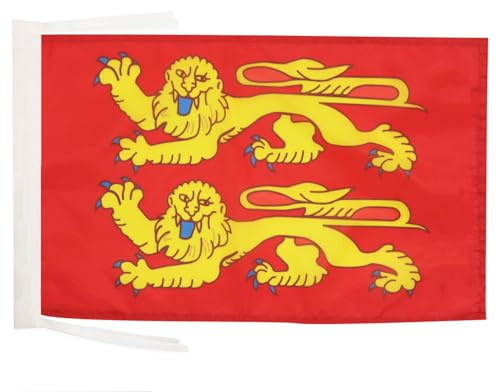 AZ FLAG Drapeau Basse-Normandie 45x30 cm Polyester 100D Cordelettes | Usage intérieur et extérieur Drapeau décoratif bas-normand coutures doubles et bords renforcés