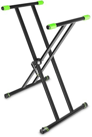 Gravity KSX 2 - Keyboardstativ X-Form, Doppelt, schwarz