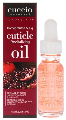 Cuticle Oil for Nails Pomegranate & Fig 15ml ½ oz, Nail Growth, Repair & Strengthener with Almond, Jojoba & Vitamin E Oils