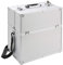 Arebos Kosmetikkoffer | 26L | inkl. Tragegurt | 13 Fächer | Aluminium | inkl. Schloss & Schlüssel | ausklappbare Etagen | individuelle Einteilung durch 8 Trennwände | 39 x 36 x 23 cm | Silber