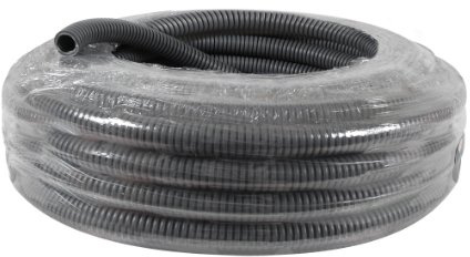 DEBFLEX Bobinot de câble | Bobine de Fils électrique | Câble électrique | Couronne de câble | 416055 Bobinot Gaine ICTA 3422 | Diamètre 20mm | Longueur 5 mètres | Gris