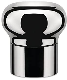 Alessi Noè GIA12 - Design Hermetischer Flaschenverschluss für Wein- und Champagnerflaschen, Poliert,10 x 8 x 14 cm